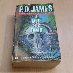 🌏5/$10🌏 P.D. James A Taste for Death Book Paperback Novel